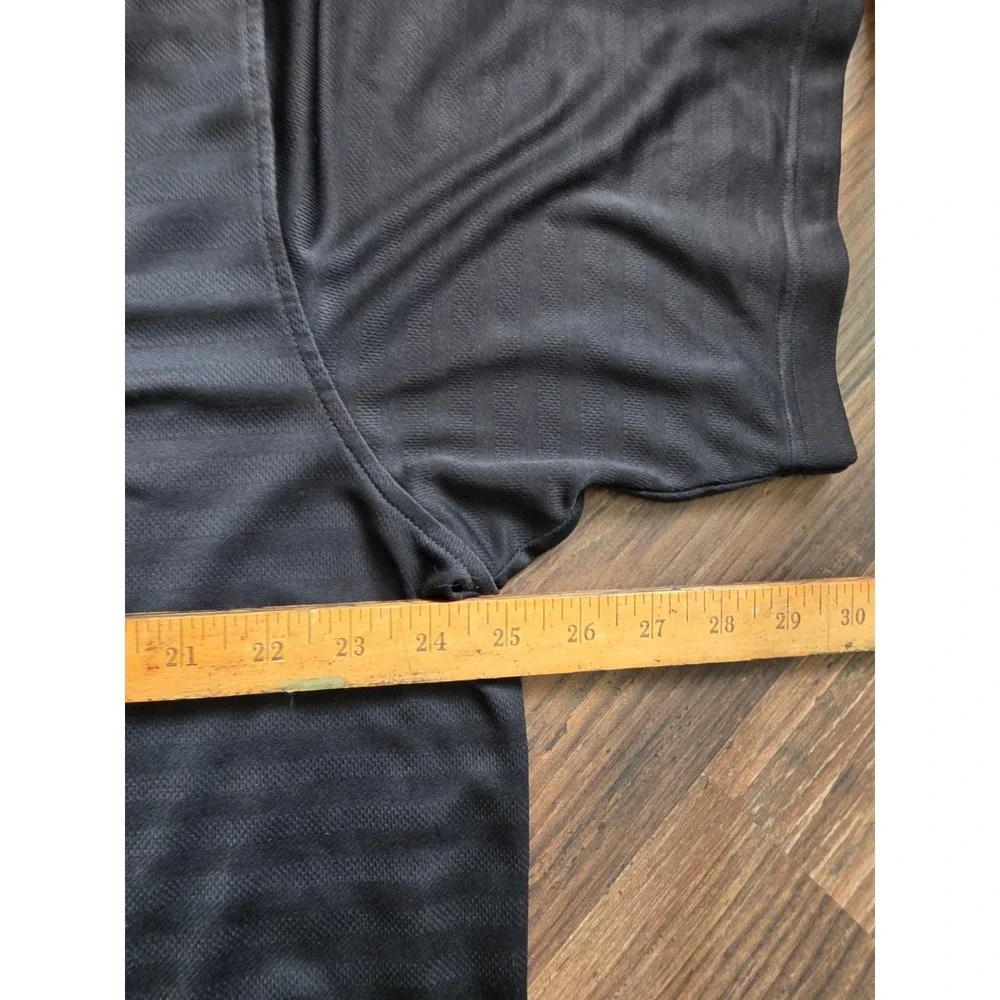 Adidas Active 360 Mens Black Striped Short Sleeve Polo Shirt‎ XL Golf active dad